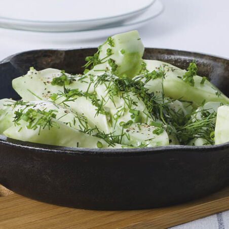 Schmorgurken in Senfsahne Schmorgurken in Senfsahne