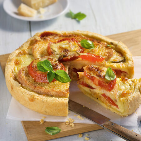 Tomaten-Mozzarella-Kuchen Tomaten-Mozzarella-Kuchen