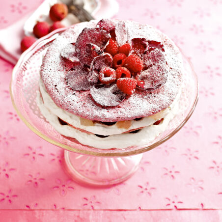 Rosen-Litschi-Torte Rosen-Litschi-Torte