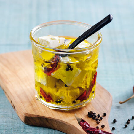 Feta mit Knoblauch Feta mit Knoblauch