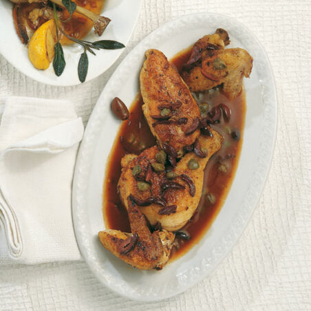 Hähnchen mit Oliven und Kapern Hähnchen mit Oliven und Kapern