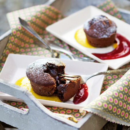 Warme Schokoküchlein Warme Schokoküchlein