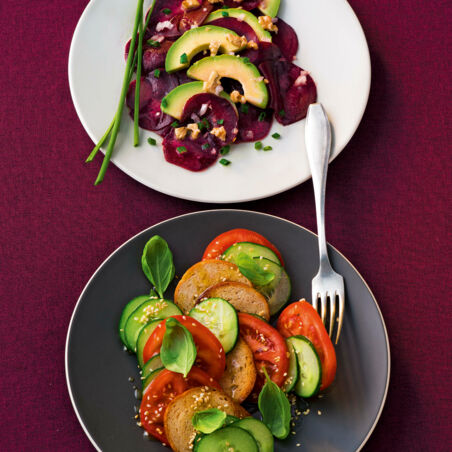 Rote-Bete-Salat mit Avocado Rote-Bete-Salat mit Avocado