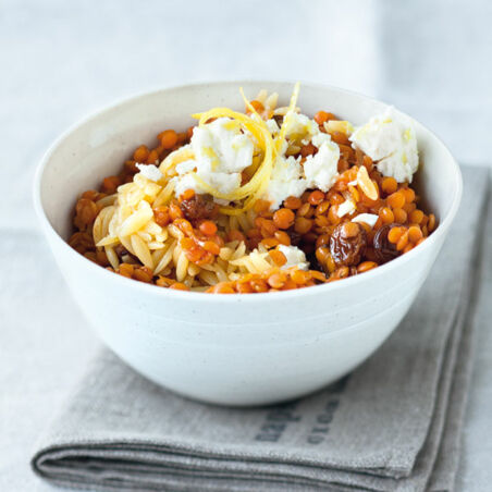 Linsen mit Zimt und Rosinen Linsen mit Zimt und Rosinen