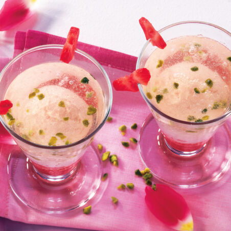 Erdbeerherzen in Champagner Erdbeerherzen in Champagner