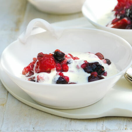 Rote Grütze mit Graupen Rote Grütze mit Graupen