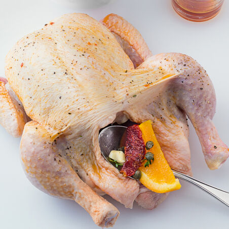 Tomaten-Hähnchen in Salzkruste Tomaten-Hähnchen in Salzkruste