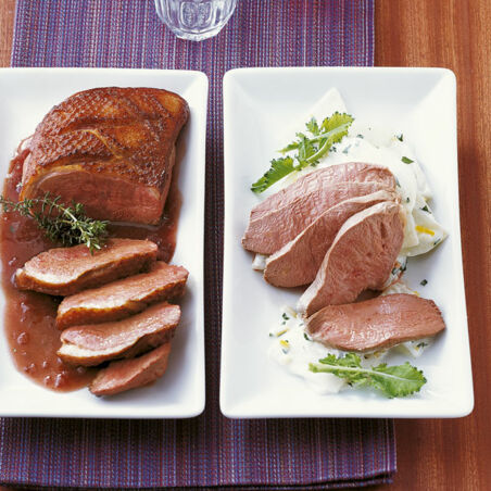 Pochierte Entenbrust Pochierte Entenbrust