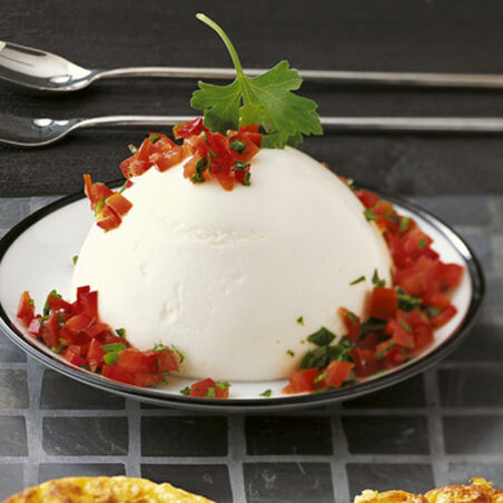 Joghurtmousse mit Chilitomaten Joghurtmousse mit Chilitomaten