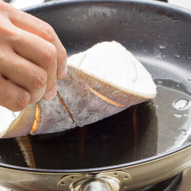 Scholle mit Speck Scholle mit Speck