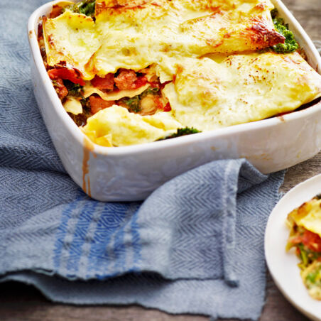 Grünkohl-Lasagne mit Salsicce Grünkohl-Lasagne mit Salsicce