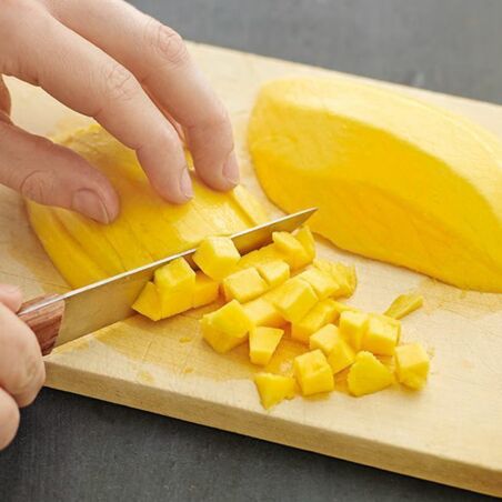 Kokoswaffeln mit Mangocreme Kokoswaffeln mit Mangocreme