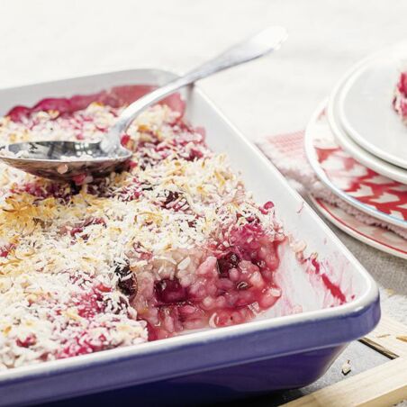 Kokosmilchreis mit Kirschen Kokosmilchreis mit Kirschen