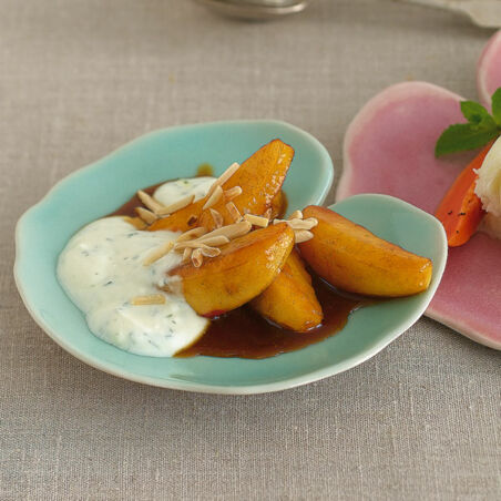 Karamellisierte Apfelspalten Karamellisierte Apfelspalten