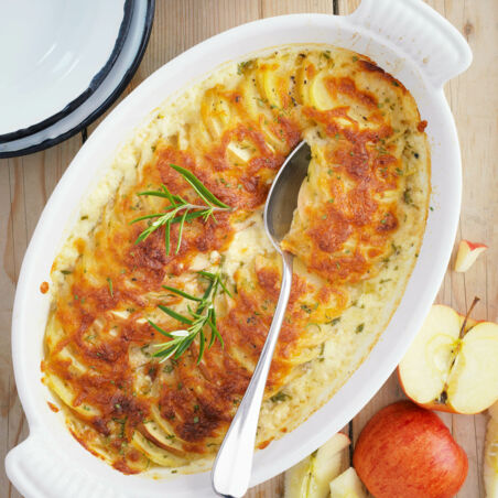 Herbstlicher Kartoffel-Apfel-Gratin Herbstlicher Kartoffel-Apfel-Gratin