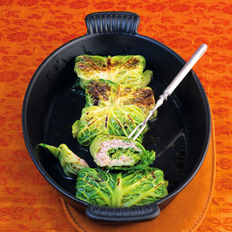 Wirsingrouladen mit Tofufarce Wirsingrouladen mit Tofufarce