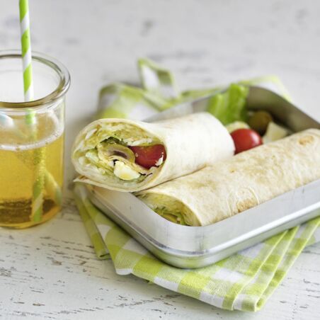 Mediterraner Wrap mit Feta Mediterraner Wrap mit Feta