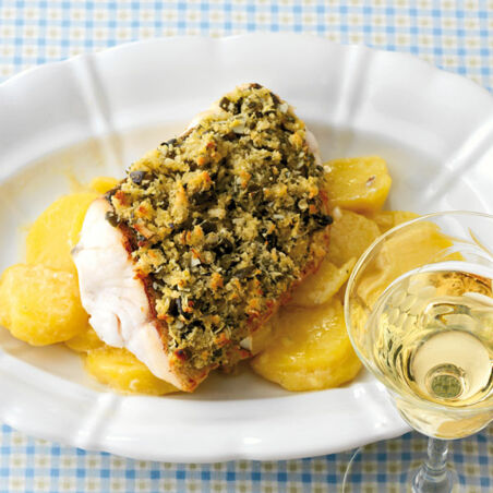 Zander mit Kürbiskruste Zander mit Kürbiskruste