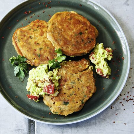 Mexikanische Polenta-Pancakes Mexikanische Polenta-Pancakes