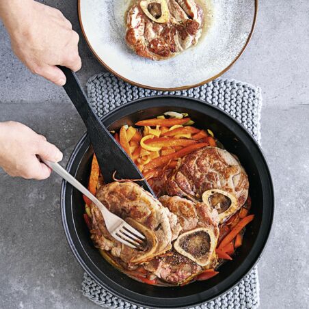 Kalbsbeinscheiben-Tajine Kalbsbeinscheiben-Tajine