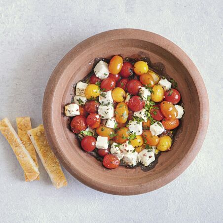 Tomaten-Tajine mit Feta Tomaten-Tajine mit Feta