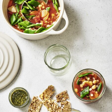 Prep-Gemüsetopf mit Pesto Prep-Gemüsetopf mit Pesto
