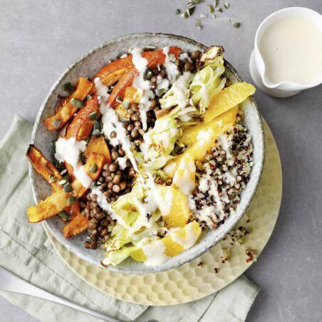 Kürbis-Spitzkohl-Bowl Kürbis-Spitzkohl-Bowl