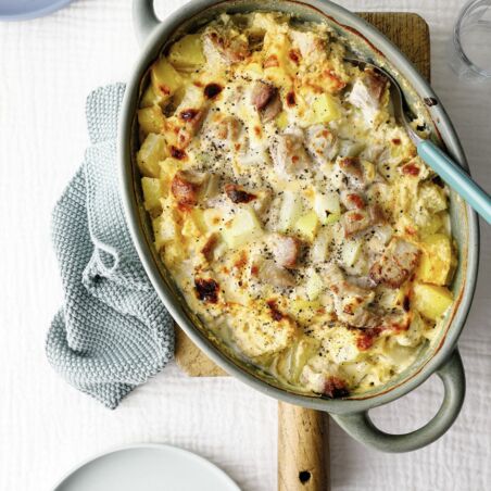 Kartoffel-Kohlrabi-Auflauf mit Schweinefilet Kartoffel-Kohlrabi-Auflauf mit Schweinefilet