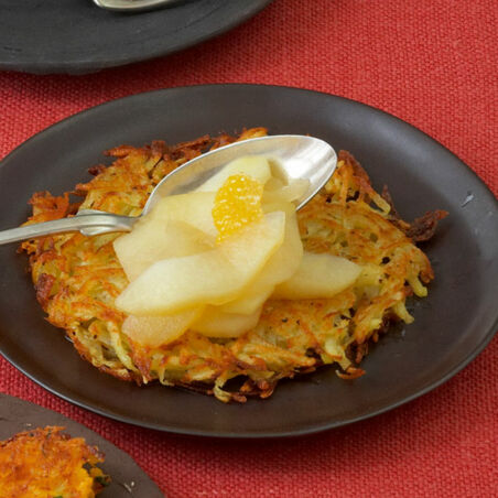 Kartoffelrösti mit Apfelkompott Kartoffelrösti mit Apfelkompott