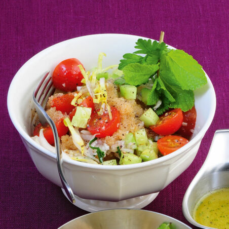 Amaranth-Salat nach Taboulé-Art Amaranth-Salat nach Taboulé-Art