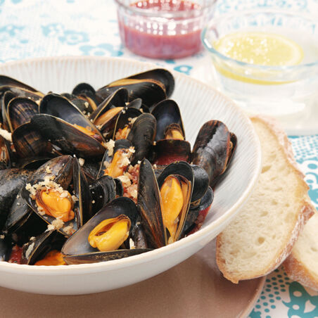 Muscheln in Tomatensauce Muscheln in Tomatensauce