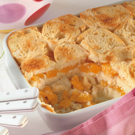 Obst-Brot-Auflauf Obst-Brot-Auflauf