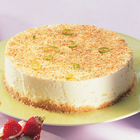 Karibik-Torte mit Kokosboden Karibik-Torte mit Kokosboden