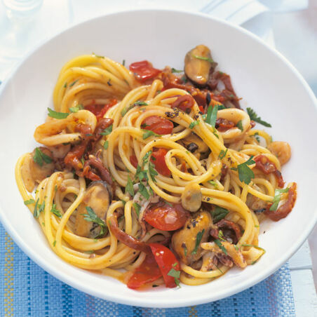 Spaghetti mit Meeresfrüchten Spaghetti mit Meeresfrüchten