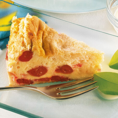 Quarkauflauf mit Sauerkirschen Quarkauflauf mit Sauerkirschen