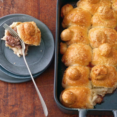 Hackfleischbällchen im Briocheteig Hackfleischbällchen im Briocheteig