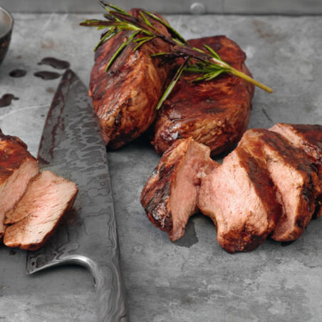 Kalbssteaks in Kakao-Büffelbutter Kalbssteaks in Kakao-Büffelbutter