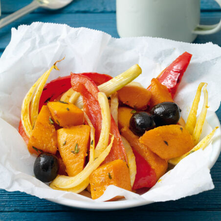 Ofengemüse mit Zaziki Ofengemüse mit Zaziki