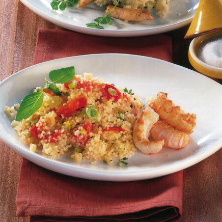 Couscous mit Scampi Couscous mit Scampi