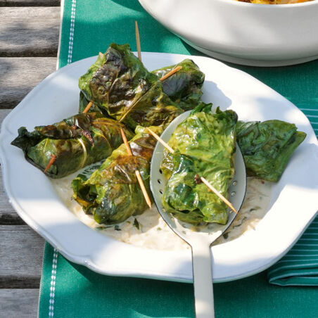 Gefüllte Kohlrabiröllchen Gefüllte Kohlrabiröllchen