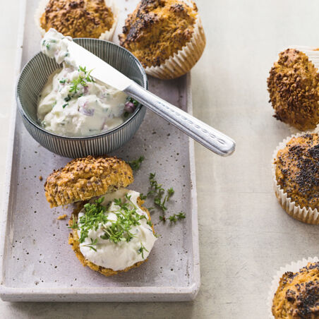 Kresse-Eiweiß-Brötchen Kresse-Eiweiß-Brötchen