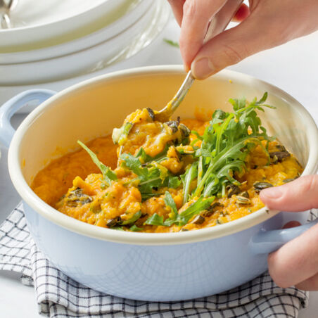 Süßkartoffelpüree aus dem Ofen Süßkartoffelpüree aus dem Ofen