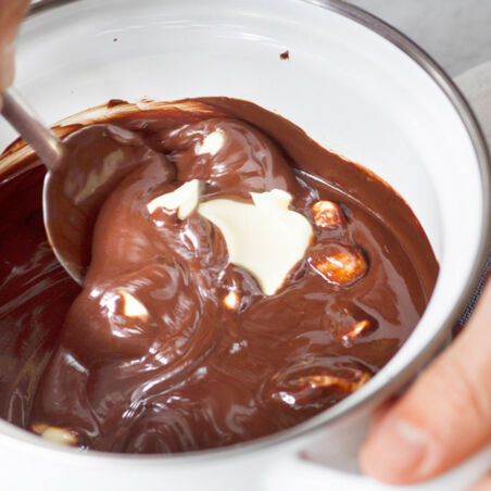 Schokokuchen mit Kirschkompott Schokokuchen mit Kirschkompott