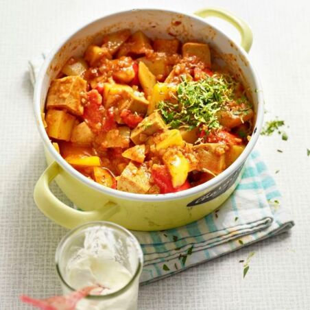 Kartoffelgulasch mit Seitan Kartoffelgulasch mit Seitan