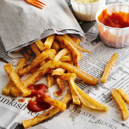 Goldbraune Pommes Frites Goldbraune Pommes Frites