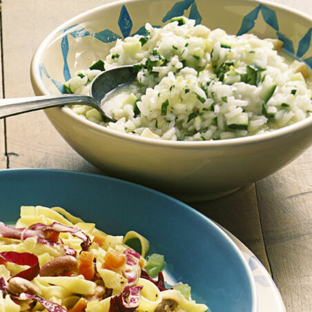 Zucchini-Risotto mit Taleggio Zucchini-Risotto mit Taleggio