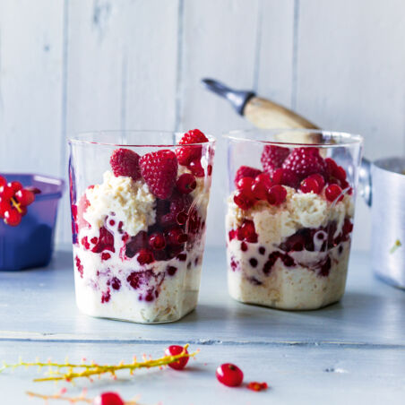 Himbeer-Kokos-Porridge Himbeer-Kokos-Porridge