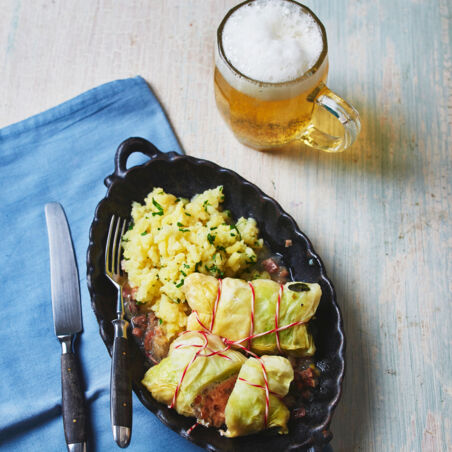 Krautwickel mit Fischfüllung Krautwickel mit Fischfüllung