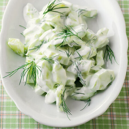 Gurkensalat mit Rahm Gurkensalat mit Rahm