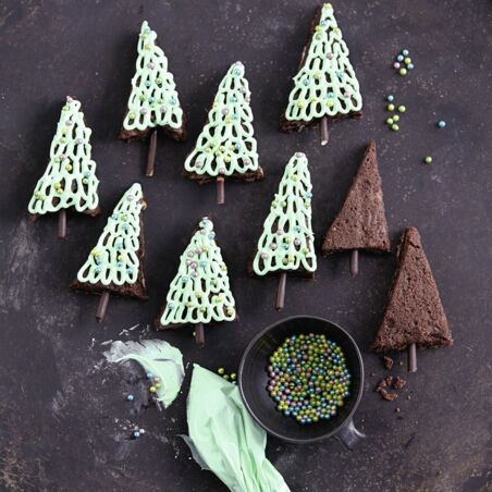 Brownie-Tannenbäume Brownie-Tannenbäume